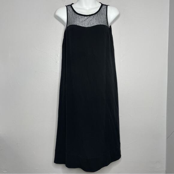 EILEEN FISHER Silk Dress Womens Size Small LBD Quiet Luxury Capsule Minimalist - Picture 1 of 9